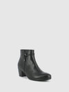 Black Zip Up Ankle Boots
